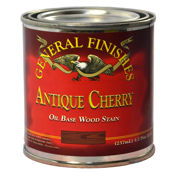 General Finishes 1/2 Pt Antique Cherry Wood Stain Oil-Based Penetrating Stain ACHP